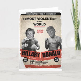 ヒラリー・クリントンおよびドナルド・トランプ2016年 カード