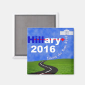 ヒラリー・クリントンがハイロードに マグネット (正面/裏面)