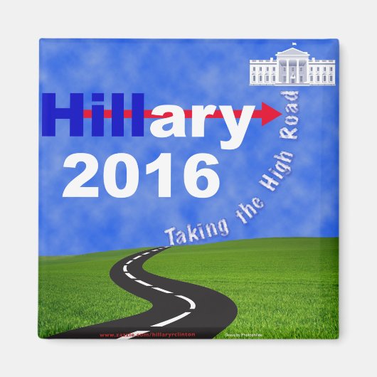 ヒラリー・クリントンがハイロードに マグネット (正面)