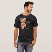 ヒラリー・クリントンと子供の引用 Tシャツ (正面フル)