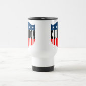 ヒラリー・クリントンのスターとストライプ トラベルマグ (中央)