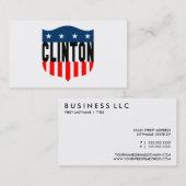 ヒラリー・クリントンのスターとストライプ 名刺 (正面/裏面)