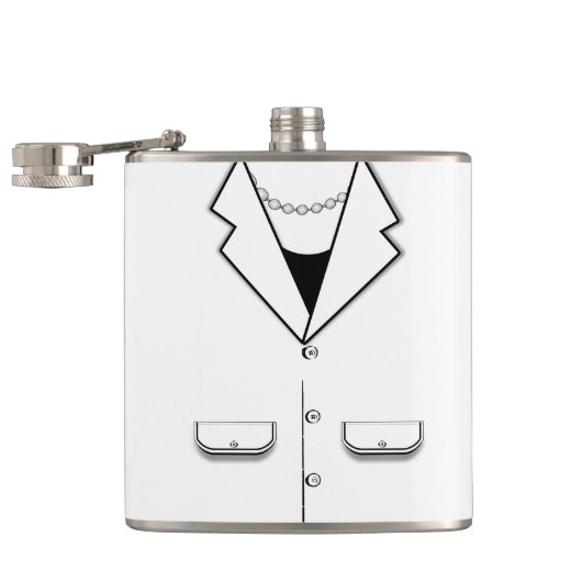 ヒラリー・クリントンのパンツスーツの平野 フラスク (オープン)