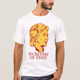 ヒラリー・クリントンの国務長官… -カスタマイズ Tシャツ