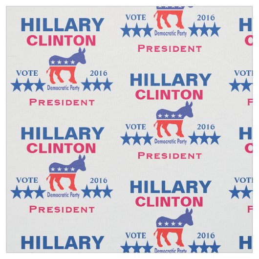 ヒラリー・クリントンの大統領2016年 ファブリック (見本)