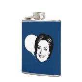 ヒラリー・クリントンの話の泡 フラスク (左)