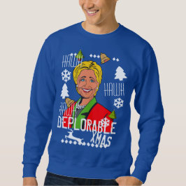 ヒラリー・クリントンの赤く醜いクリスマスのセーター スウェットシャツ