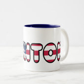 ヒラリー・クリントンの選挙米国の大統領2016年 ツートーンマグカップ (正面右)