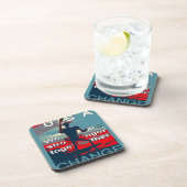 ヒラリー・クリントンの2016年の最新のキャンペーンのスローガン コースター (右側)