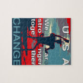 ヒラリー・クリントンの2016年の最新のキャンペーンのスローガン ジグソーパズル (横)