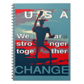 ヒラリー・クリントンの2016年の最新のキャンペーンのスローガン ノートブック (正面)