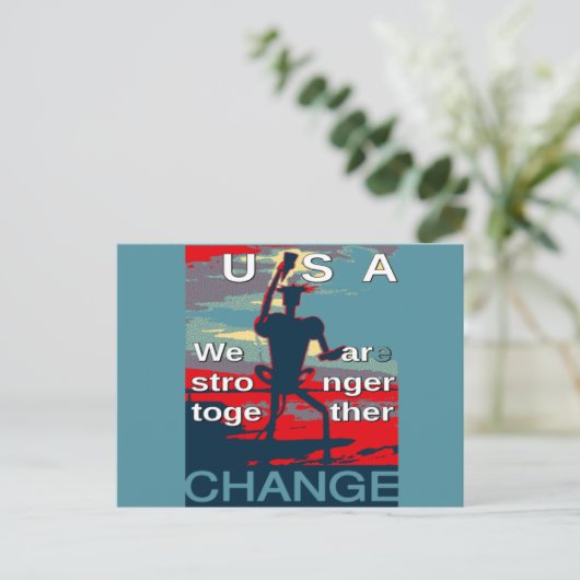 ヒラリー・クリントンの2016年の最新のキャンペーンのスローガン ポストカード (スタンド正面)