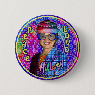 ヒラリー・クリントンのHippie Political 2016年の大統領 缶バッジ