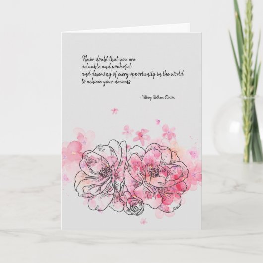 ヒラリー・クリントンは引用文カードを疑空白のわない カード (正面)