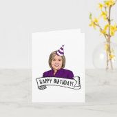 ヒラリー・クリントンより　お誕生日おめでとう カード (黄色い花)