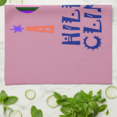 ヒラリー・クリントンを愛するアメリカ大統領ハート・アート キッチンタオル (折り畳み)