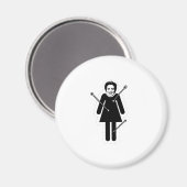 ヒラリー・クリントンブードゥードールのみ マグネット (正面/裏面)