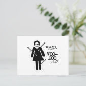 ヒラリー・クリントンブードゥー人形 ポストカード (スタンド正面)