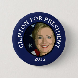 ヒラリー・クリントン大統領2016年ボタン 缶バッジ