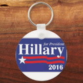 ヒラリー・クリントン大統領2016年 キーホルダー (正面)