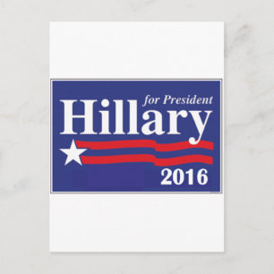 ヒラリー・クリントン大統領2016年 ポストカード