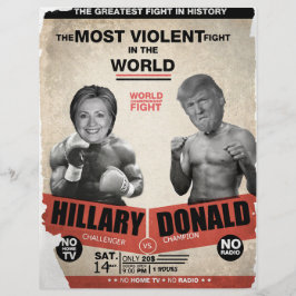 ヒラリー・クリントン対ドナルド・トランプ2016 チラシ