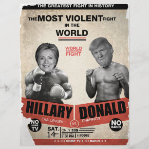 ヒラリー・クリントン対ドナルド・トランプ2016 チラシ