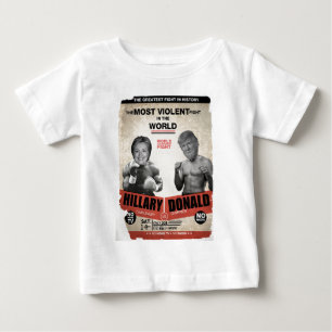ヒラリー・クリントン対ドナルド・トランプ2016 ベビーTシャツ