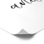 ヒラリー・クリントン引用文子供部屋ポスター水彩画 ポスター (角)