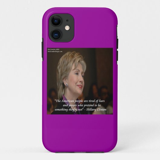 ヒラリー・クリントン怒れるアメリカ人の引用文 iPhone5 カバー (裏面)