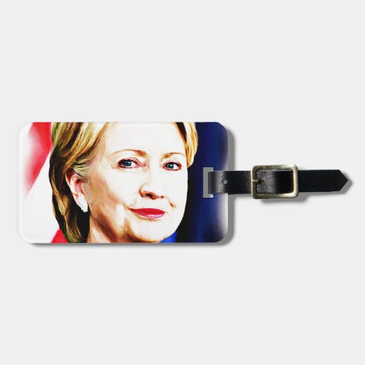 ヒラリー・クリントン第1代女性大統領2016_ ラゲッジタグ (正面横)