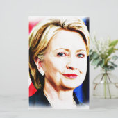 ヒラリー・クリントン第1代女性大統領2016_ 便箋 (スタンド正面)
