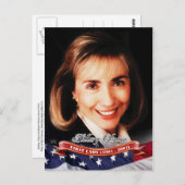 ヒラリー・クリントン米大統領夫人 ポストカード (正面/裏面)
