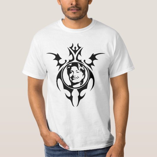 ヒラリー・クリントン部族デザイン Tシャツ (正面)