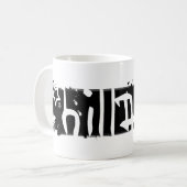 ヒラリー・クリントン08。引っ掻いた。 コーヒーマグカップ (正面左)