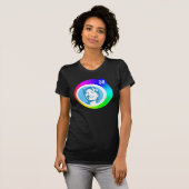 ヒラリー・クリントン08。虹の泡。 Tシャツ (正面フル)