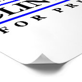 ヒラリー・クリントン2016年大統領のポスター。 ポスター (角)