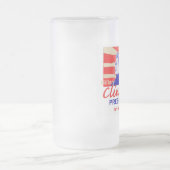 ヒラリー・クリントン2016年 フロストグラスビールジョッキ (中央)