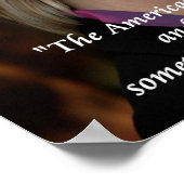 ヒラリー・クリントン・アメリカとリアース引用文ポスター ポスター (角)