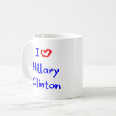 ヒラリー・クリントン コーヒーマグカップ (正面左)