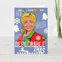 ヒラリー・クリントン・ホーホー嘆かわしいクリスマスカード2 シーズンカード