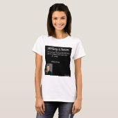 ヒラリー・クリントン "個人" 引用句 Tシャツ (正面フル)
