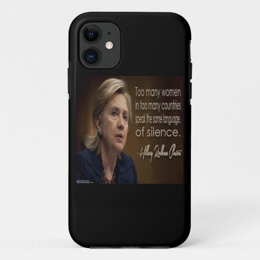ヒラリー・クリントン 女性は沈黙する iPhone 6 カバー (裏面)