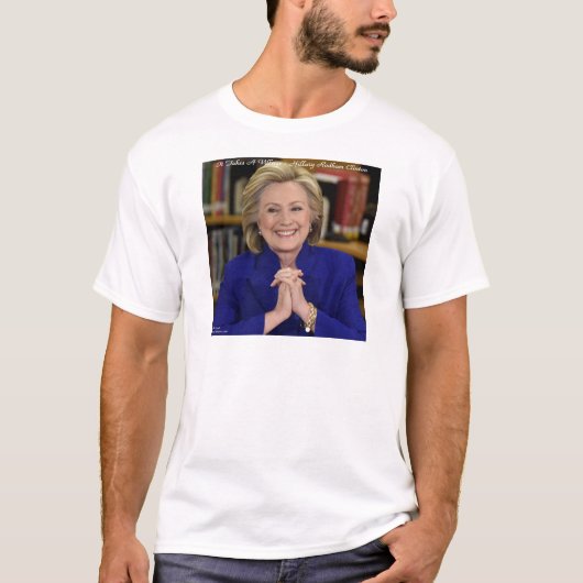 ヒラリー・クリントン「子育ては村ぐるみ」ギフト Tシャツ (正面)