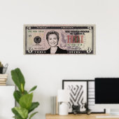 ヒラリー・クリントン$3 Bill Poster ポスター (ホームオフィス)
