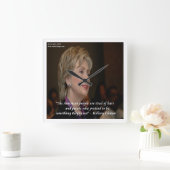 ヒラリー・ク怒リント・アメリカ人引用文の壁時計 スクエア壁時計 (ホーム)