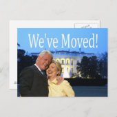 ヒラリー&ビル新住所クリスマスカード ポストカード (正面/裏面)