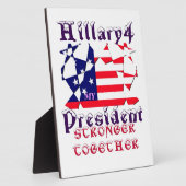 ヒラリー・フォー・アメリカ大統領私たちは一緒に強い フォトプラーク (側面)