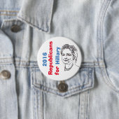 ヒラリー・ボタンのための共和党員 缶バッジ (インサイチュ)