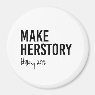 ヒラリー- Herstoryを作って下さい- マグネット
